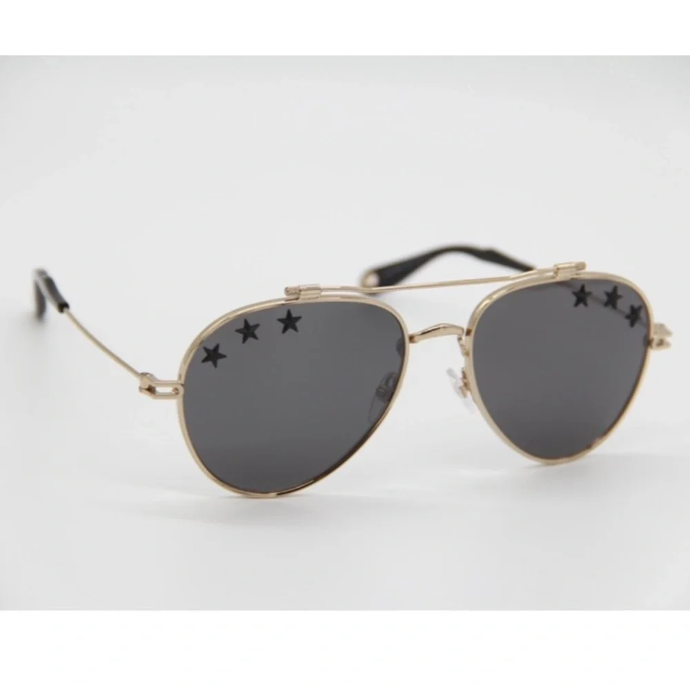 NEW GIVENCHY AVIATOR SUNGLASSES GV7057/STARS J5G GOLD AVIATOR GIVENCHY GV 7057/S - Picture 11 of 15